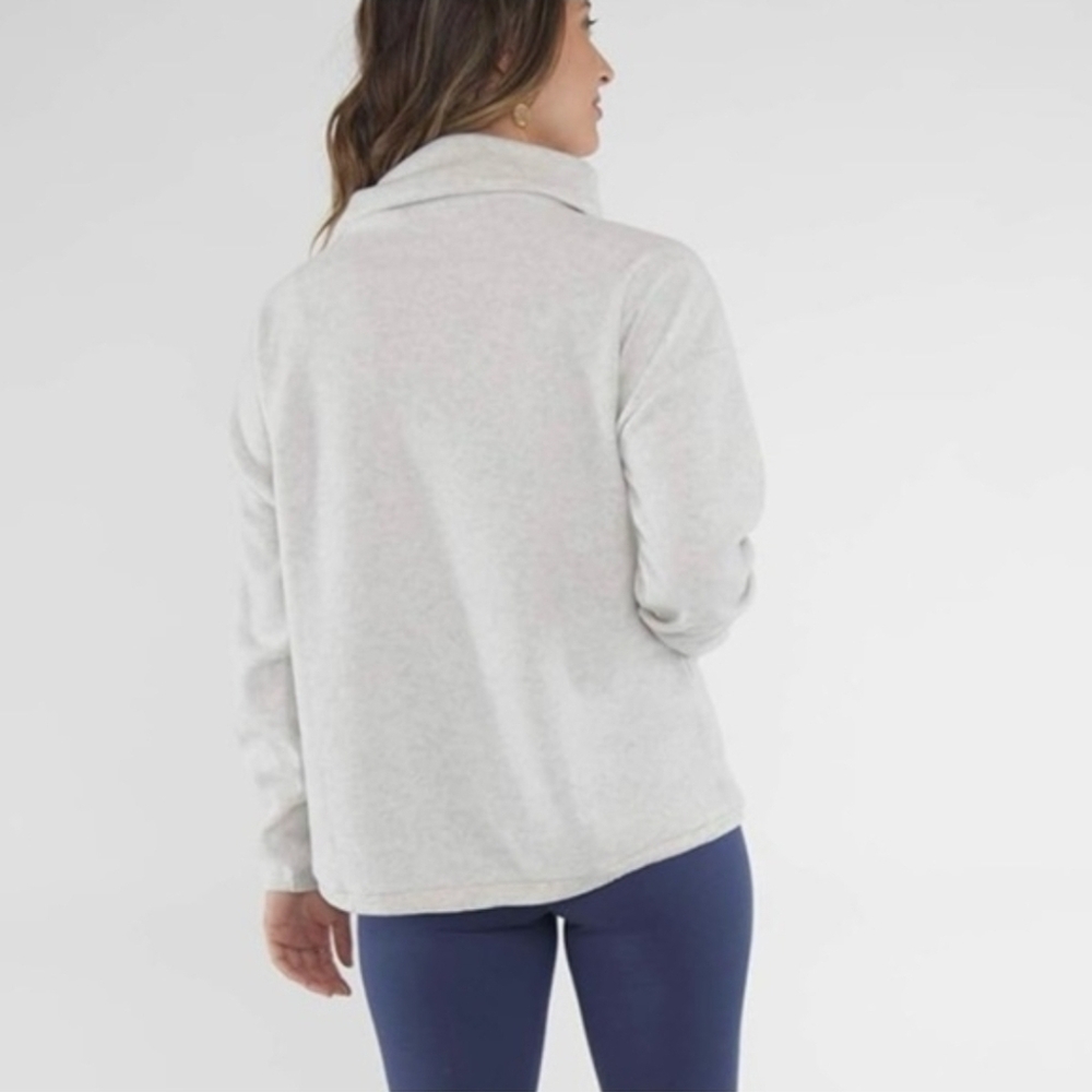 Carve Designs Off-White Cowl Neck Sweater - Picture 6 of 6